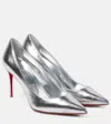 Christian Louboutin Kate 85 Sandals In Silver