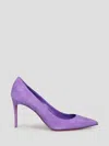 Christian Louboutin Kate 85 Patent Suede Pumps