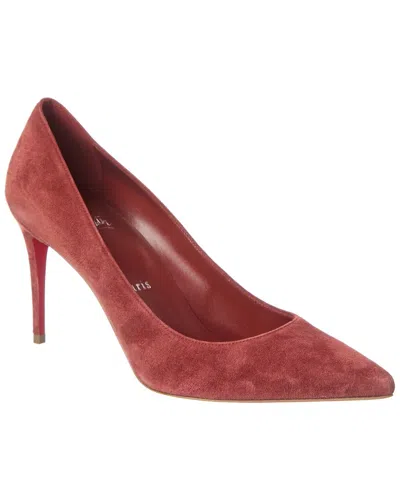 Christian Louboutin Kate 85 Suede Pump In Brown
