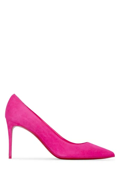 Christian Louboutin Kate 85mm Suede Pumps In Pink