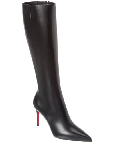Christian Louboutin Kate Botta 85 Leather Knee-high Boot In Black