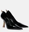 Christian Louboutin Kate Clawmax Patent Leather Pumps 100 In Black