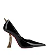 Christian Louboutin Kate Clawmax Patent Leather Pumps 100 In Black