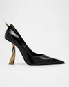 Christian Louboutin Kate Clawmax Patent Leather Pumps 100 In Black
