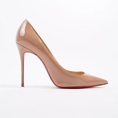 Christian Louboutin Kate Heels 100 Patent Leather In Brown