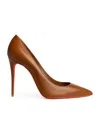 Christian Louboutin Kate Brown Leather Pumps