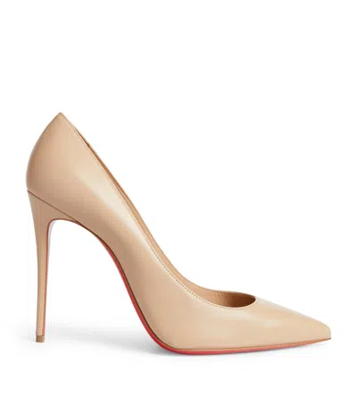 Christian Louboutin Kate Leather Pumps 100 In Brown