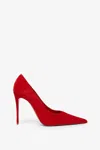 Christian Louboutin Kate Max 100 Velour Point-toe Pumps