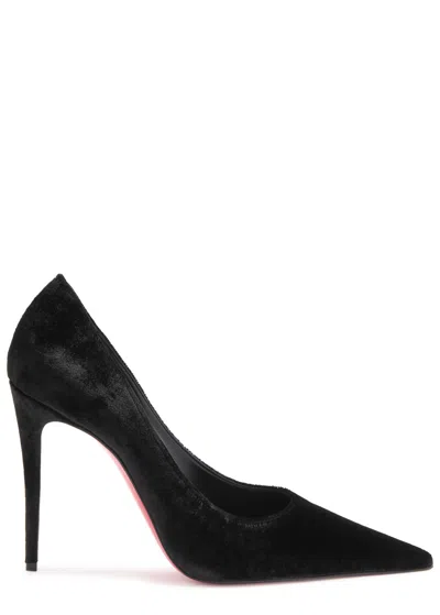 Christian Louboutin Kate Max 100 Velour Pumps