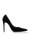 Christian Louboutin Kate Max 100mm Veau Velours Pumps In Black