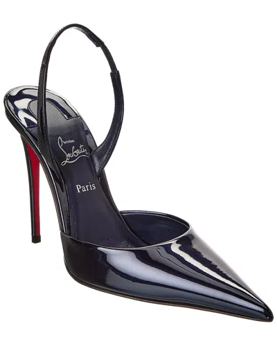 CHRISTIAN LOUBOUTIN CHRISTIAN LOUBOUTIN KATE MAX O SLING 100 LEATHER SLINGBACK PUMP