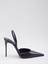 Christian Louboutin Kate Max O Sling 100 Leather Slingback Pump