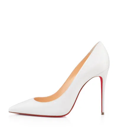 Christian Louboutin Kate Nappa Leather Pumps 100 In White