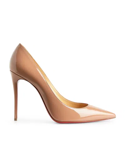Christian Louboutin Kate Patent Pumps 100 In Brown