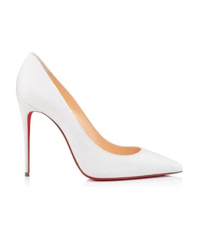 Christian Louboutin Kate Pointed Toe Pumps In White