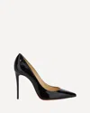 Christian Louboutin Kate 100 Patent Leather Pumps In Black