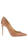 Christian Louboutin Sporty Pointed Toe Patent Pumps In Pink