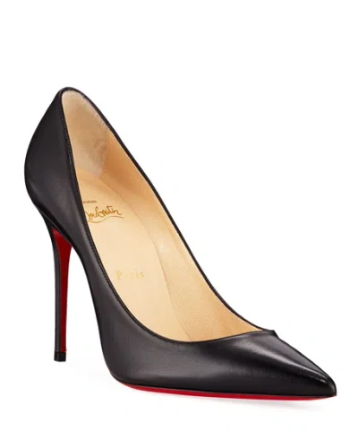 CHRISTIAN LOUBOUTIN KATE RED SOLE HIGH-HEEL PUMPS, BLACK,PROD210960041