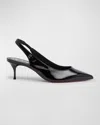 Christian Louboutin 55mm Sporty Kate Nappa Slingback Pumps In Black
