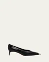 Christian Louboutin Katissima 45 Embellished Patent-leather Point-toe Pumps In Black