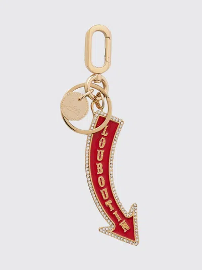 Christian Louboutin Key Chain Woman Red In Gold