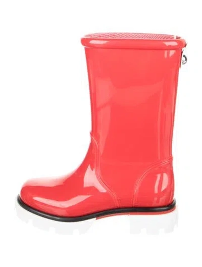 Pre-owned Christian Louboutin Kids Boys' Red Rain Boots
