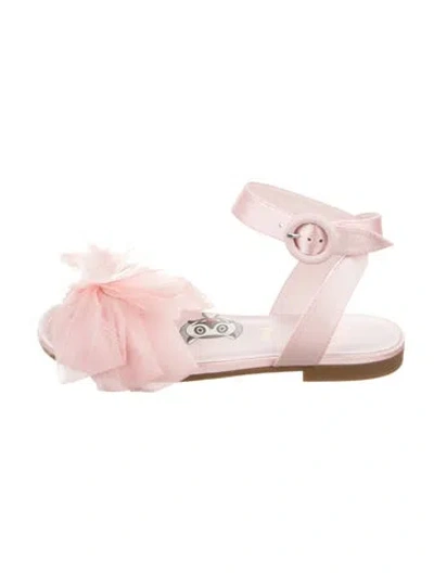 Pre-owned Christian Louboutin Babies' Kids Girls Flat Sandals  W/tags In Pink