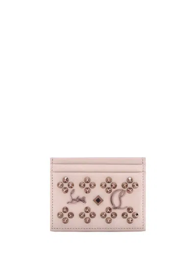 Christian Louboutin Kios Card Holder In Pink