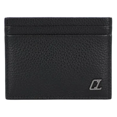Christian Louboutin Kios Card Holder In Black