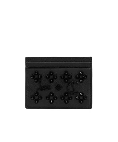 Christian Louboutin Kios Card Holder In Black