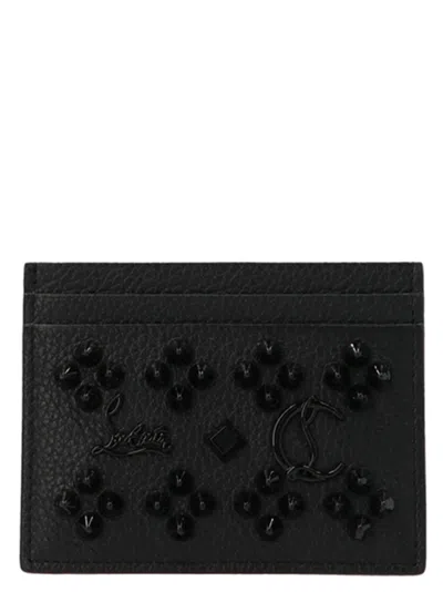 Christian Louboutin Kios Card Holder In Black
