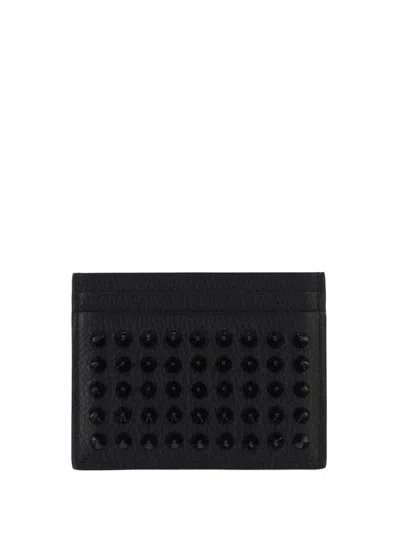 Christian Louboutin Kios Card Holder In Black/black