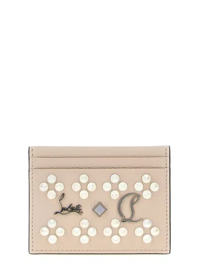 Christian Louboutin Kios Card Holder In Pink