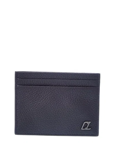 Christian Louboutin Kios Leather Card Holder In Black