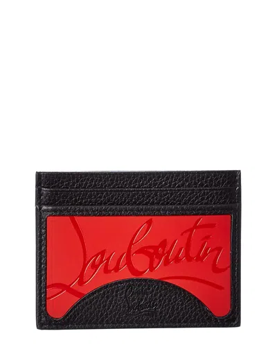 Christian Louboutin Wallet In Red Leather In Black