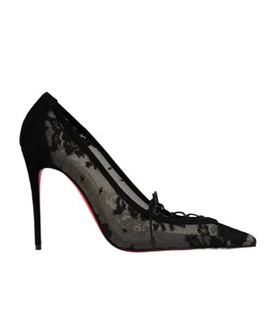 CHRISTIAN LOUBOUTIN CHRISTIAN LOUBOUTIN POINTED-TOE LACED PUMPS