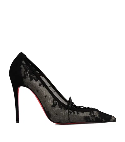 Christian Louboutin Km Lace-up Pumps 100 In Black