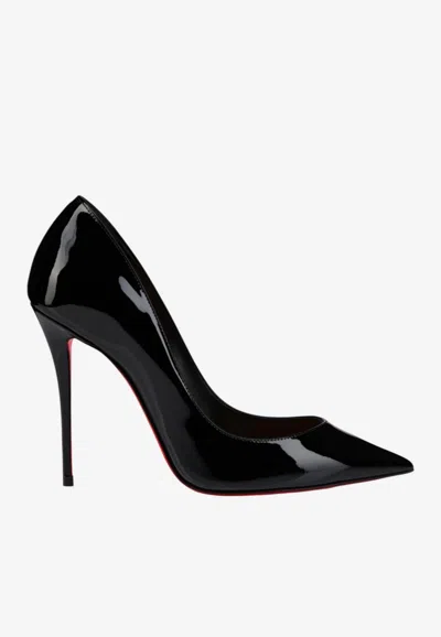 Christian Louboutin La Pigalle 100 Patent Leather Pumps In Black