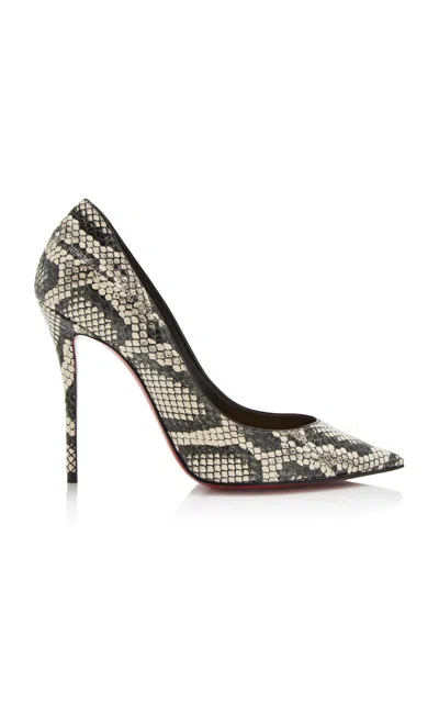 Christian Louboutin La Pigalle 100m Leather Pumps In Animal Print