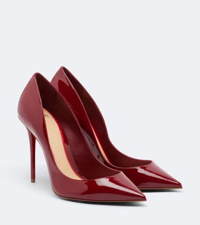 Christian Louboutin Bordeaux Pigalle Pumps In Patent Leather In Red