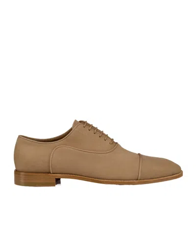 Christian Louboutin Lace-up Business Dress Shoes In Brown