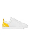 Christian Louboutin Fun Louis Junior Leather Sneaker In White