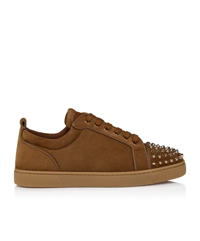 Christian Louboutin Lace-up Sneakers In Brown