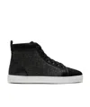 Christian Louboutin Louis High-top Sneakers In Black