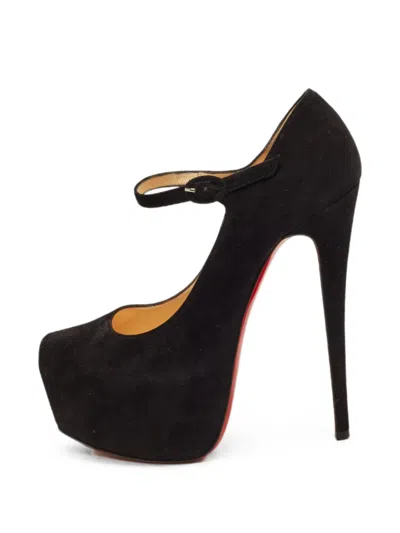 Pre-owned Christian Louboutin Lady Daf Platform Pumps In Black