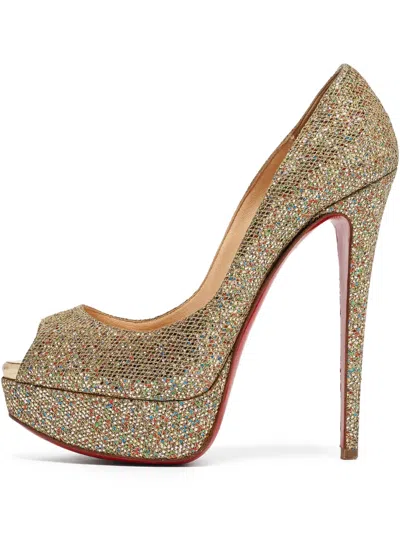 Pre-owned Christian Louboutin Lady Peep-toe Pumps