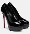 Christian Louboutin Lady Z 160 Patent Leather Peep-toe Pumps In Black