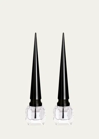 Christian Louboutin Lalaque La Manucure La Base & Le Top Coat, 2 X 0.2 Oz. In White