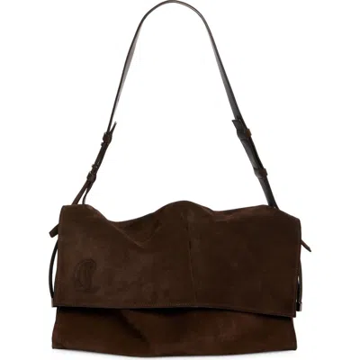 Christian Louboutin Large Baggy Suede Shoulder Bag