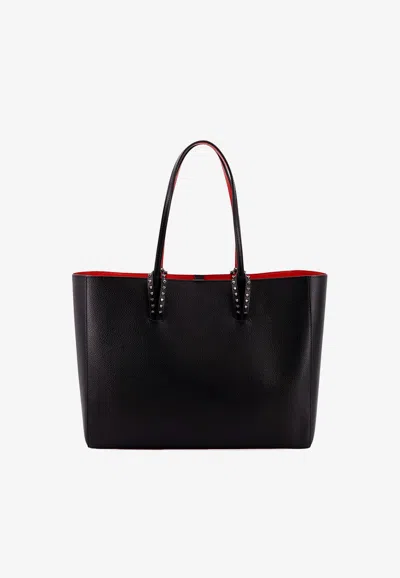 Christian Louboutin Large Cabata Leather Tote Bag In Black
